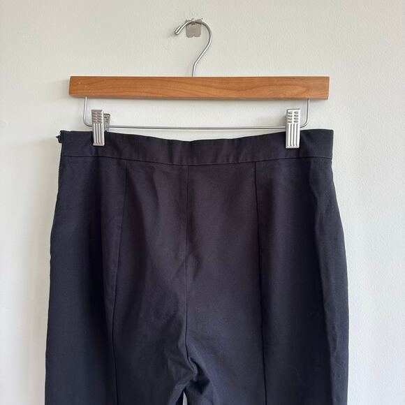 Everlane The Side Zip Stretch Cotton Crop Work Pant Black 8 - Picture 7 of 8